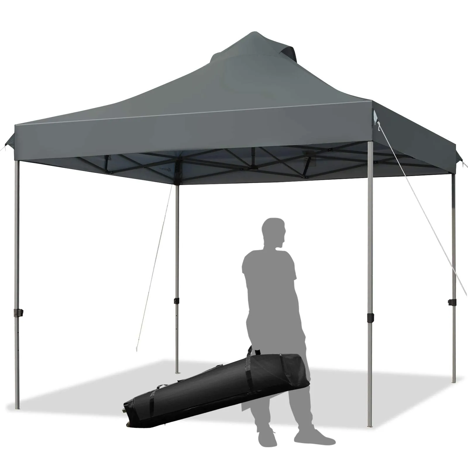 10' x 10' Pop Up Canopy Tent, Easy Set-up Outdoor Tent Commercial Instant Shelter