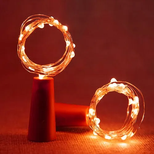 1M 2M Wine Bottle Lights With Cork LED String Light Copper Wire Fairy Garland Lights Christmas Holiday Party Wedding Decoration