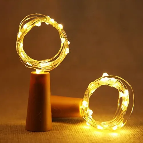 1M 2M Wine Bottle Lights With Cork LED String Light Copper Wire Fairy Garland Lights Christmas Holiday Party Wedding Decoration