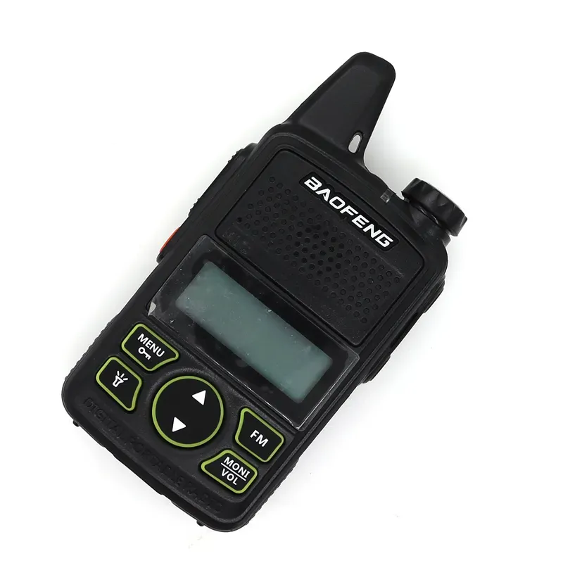 2pieces Baofeng Walkie Talkie BF-t1 UHF 400-470MHz 20CH 1W Mini Pocket Ham FM Two Way Radio with Earpiece USB Programming Cable