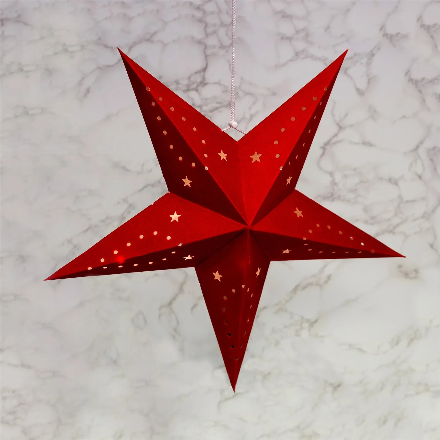 45 cm Red Velvet Star