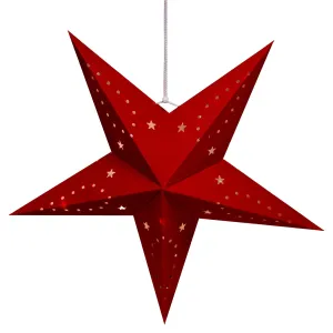 45 cm Red Velvet Star