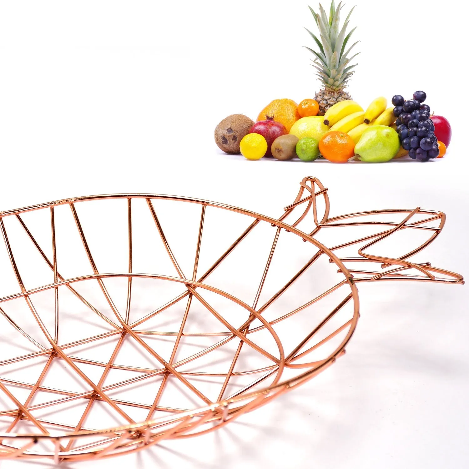 5137 Decorative and Functional Metal Fruit Basket For Kitchen Use