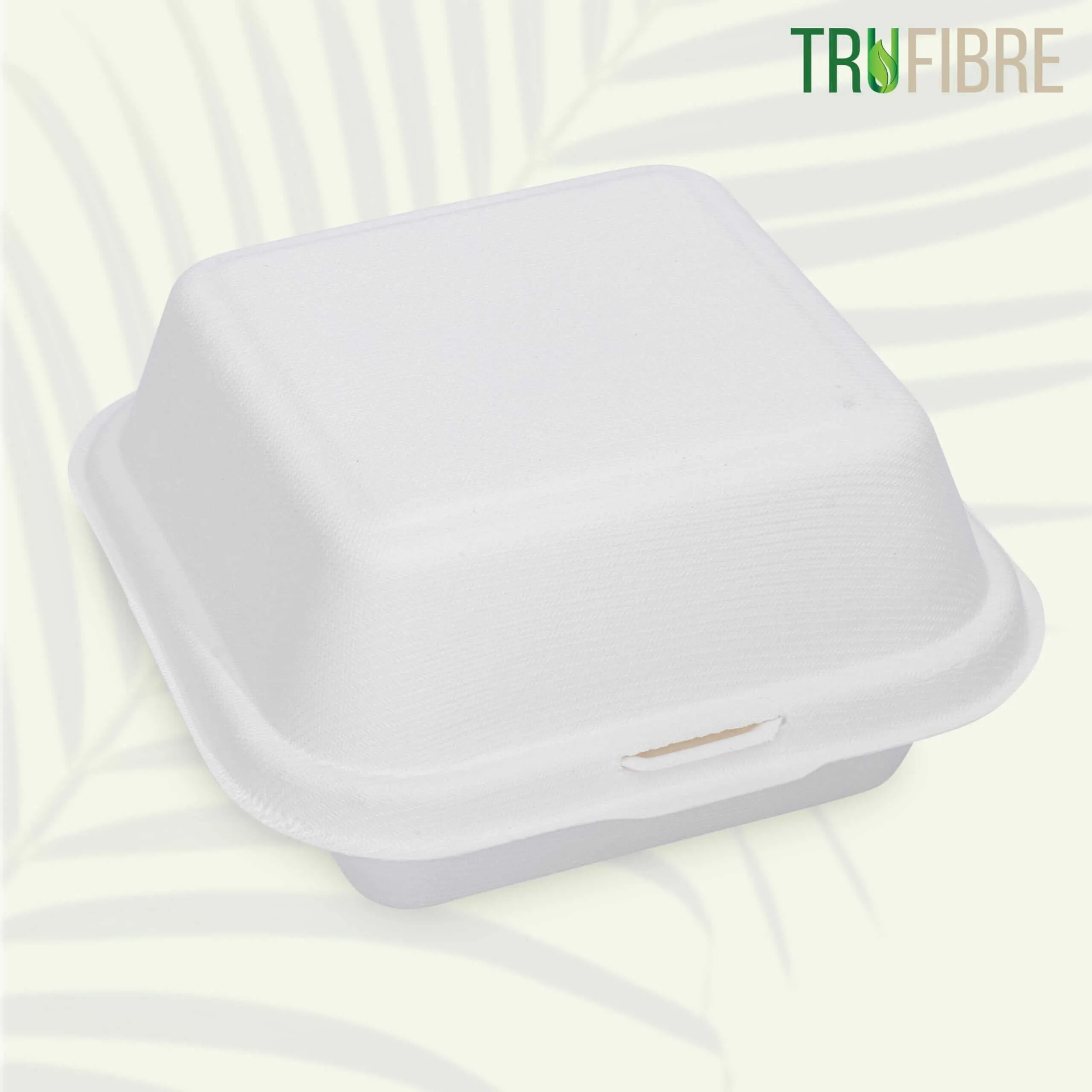 6x6 White Clamshell Containers