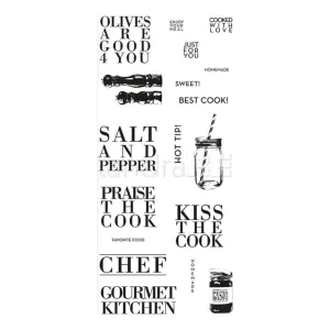 Alexandra Renke Cooking Clear Stamps Kiss The Cook*