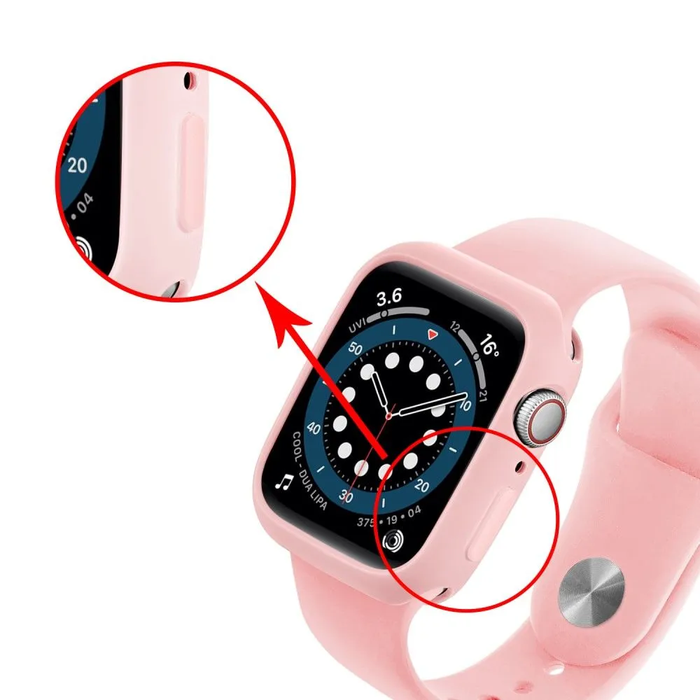 Apple Watch (41mm) candy color button TPU cover - Pink / Pink