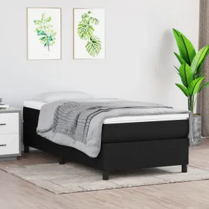 Bed Frame without Mattress Black Single Fabric (UK/IE/FI/NO only)