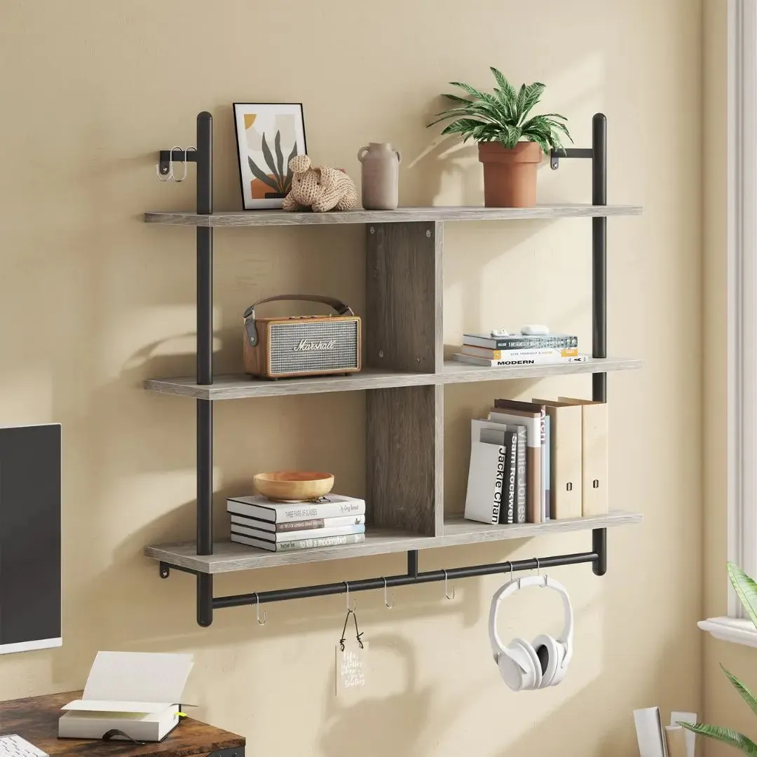 Bestier  41.5 inch  3-Tier Wall Mounted Floating Shelves