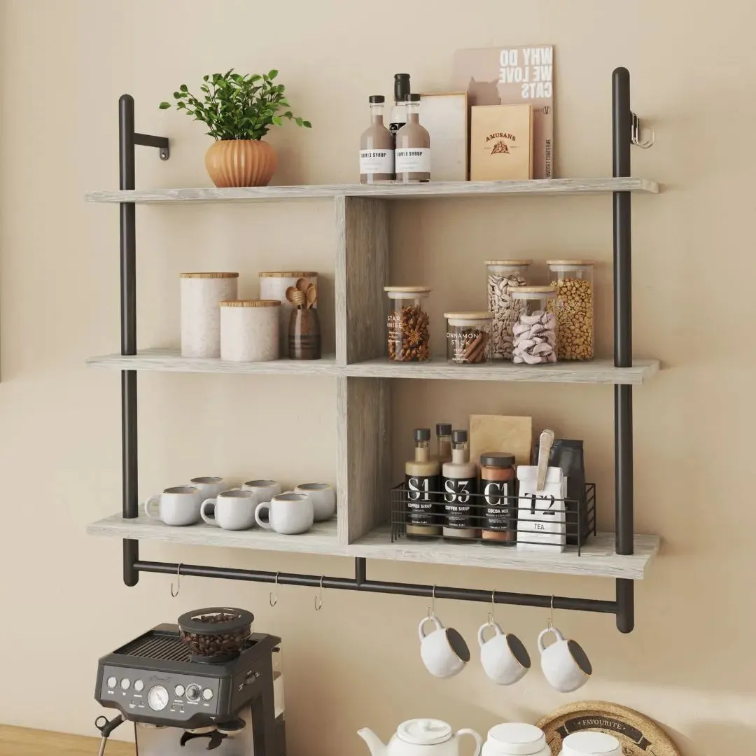 Bestier  41.5 inch  3-Tier Wall Mounted Floating Shelves