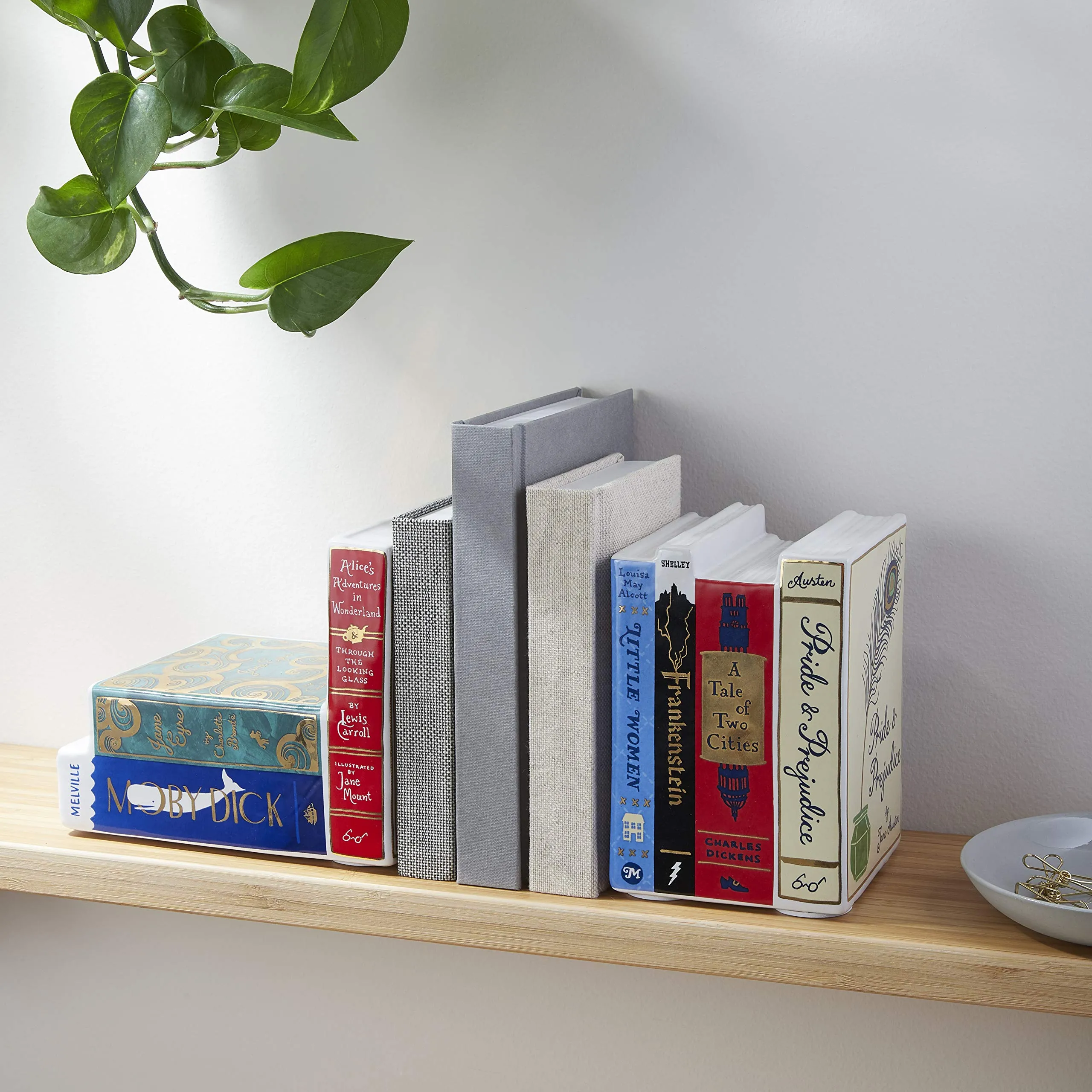 Bibliophile Ceramic Bookends