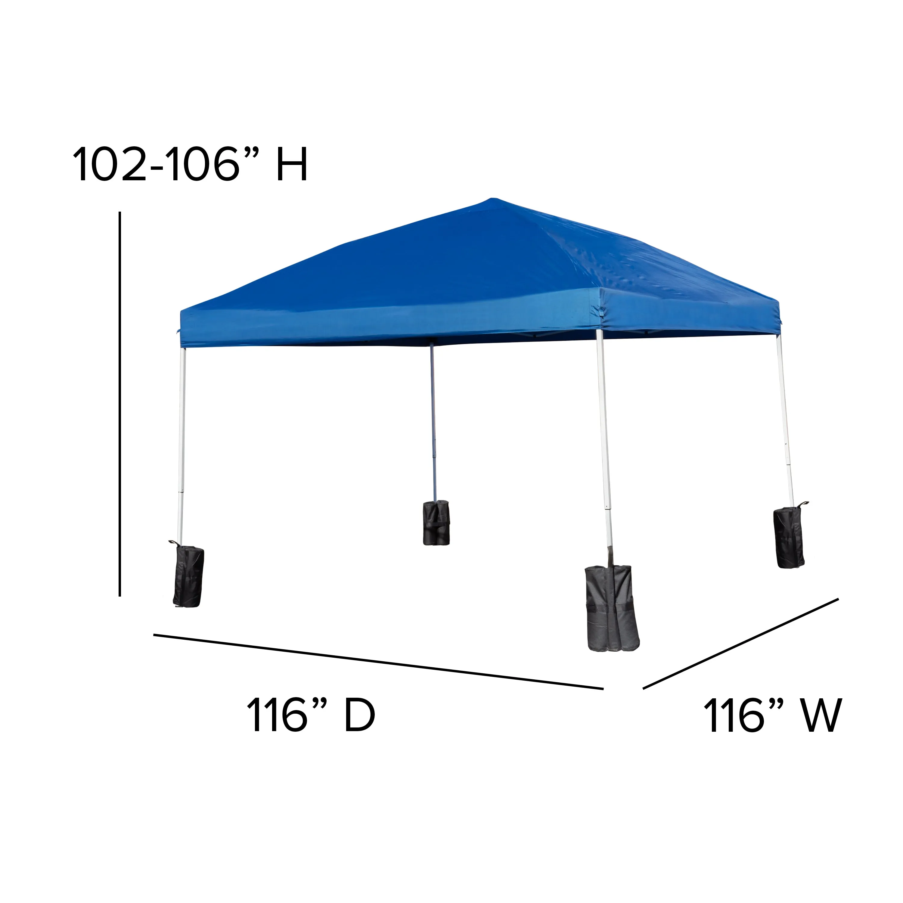 Blue Canopy & Folding Table JJ-GZ10PKG183Z-BL-GG