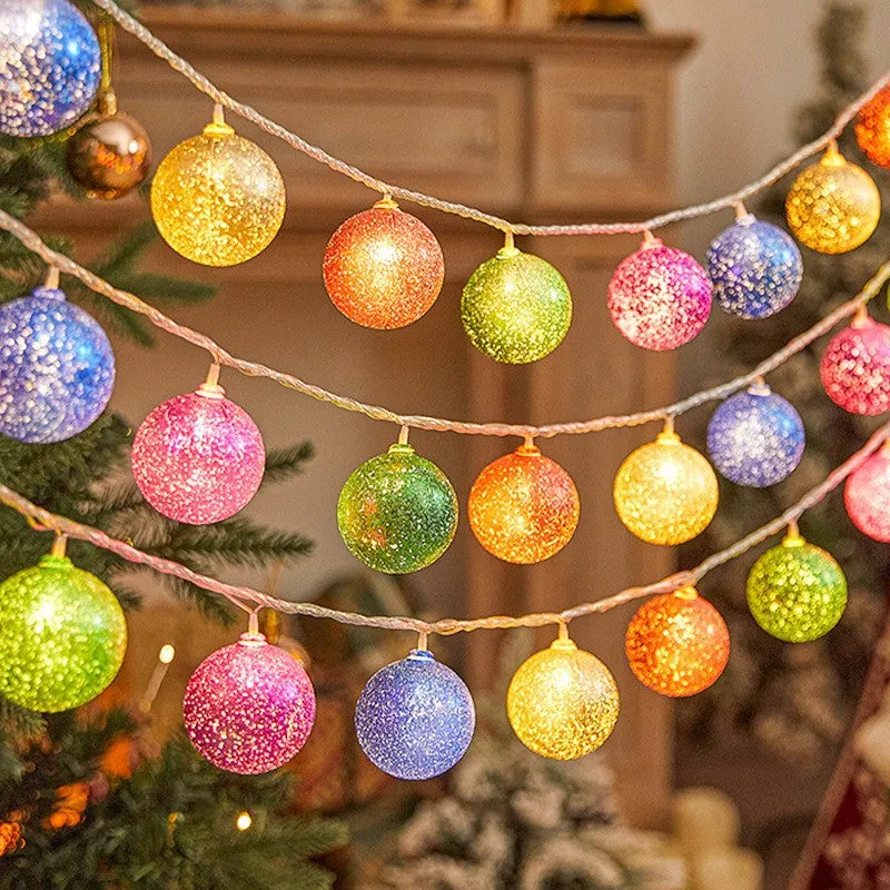 🎅Christmas Sale🎄 LED Electroplated Star Snowflake String Lights Christmas Decoration Lights