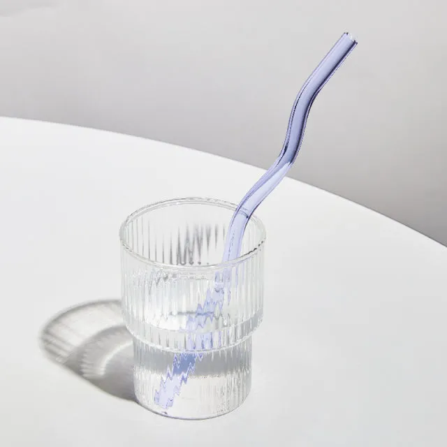 Colorful Environment Friendly Reusable Glass Straw