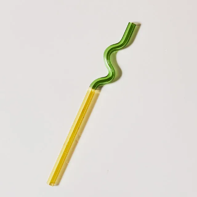 Colorful Environment Friendly Reusable Glass Straw