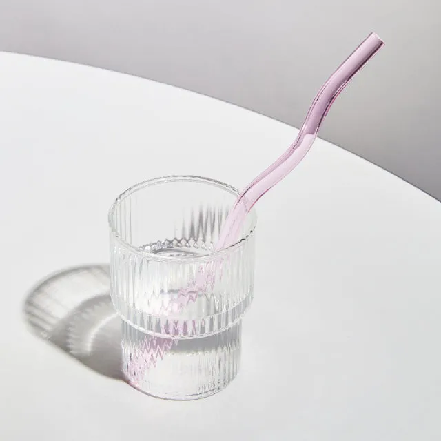 Colorful Environment Friendly Reusable Glass Straw