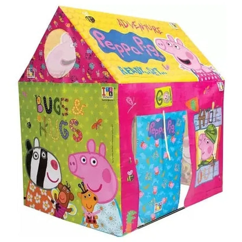 Combo of 2 Jumbo Size Peepa Pig Printed Play Tent House With 1 Kids Doctor Set Briefcase Kit