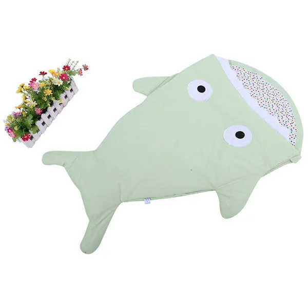 Cute Cartoon Shark Animal Baby Sleeping Bag Winter Baby Sleeping Sack Warm Baby Blanket Infant Warm Swaddle Stroller Sleepsacks