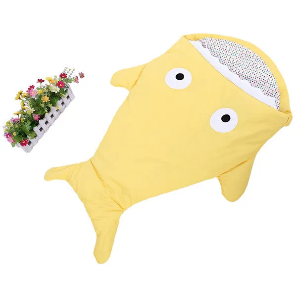 Cute Cartoon Shark Animal Baby Sleeping Bag Winter Baby Sleeping Sack Warm Baby Blanket Infant Warm Swaddle Stroller Sleepsacks