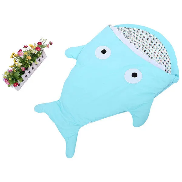 Cute Cartoon Shark Animal Baby Sleeping Bag Winter Baby Sleeping Sack Warm Baby Blanket Infant Warm Swaddle Stroller Sleepsacks