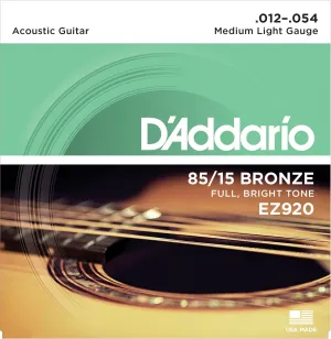 D'Addario EZ920 85/15 Bronze 12-54