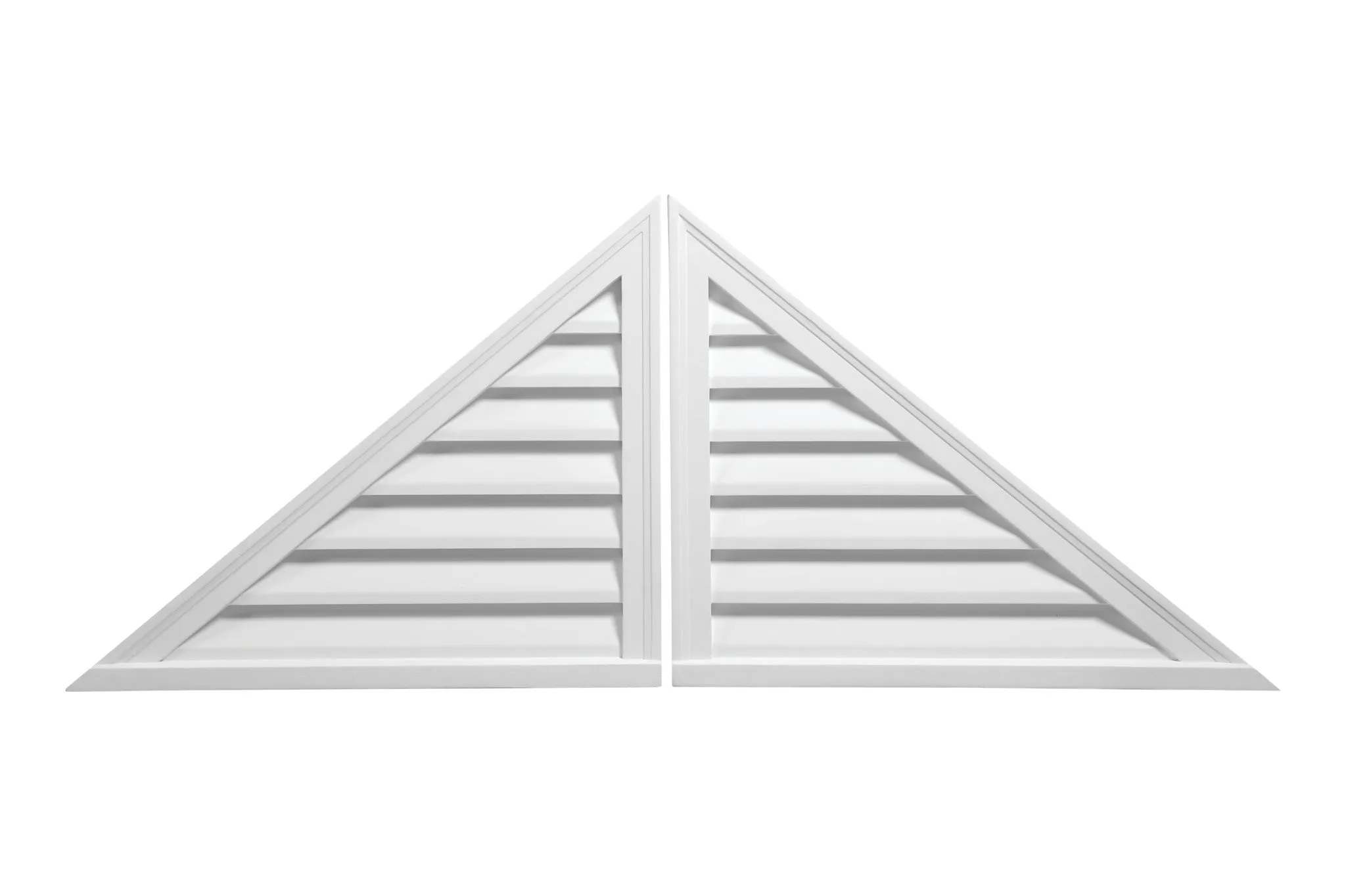 Decorative Louver Two Piece Triangle - Brickmould Style