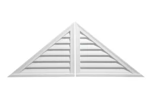 Decorative Louver Two Piece Triangle - Brickmould Style