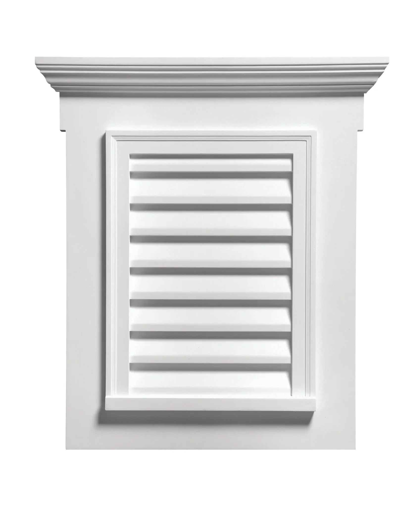 Decorative Louver Vertical with Flat Trim and Crosshead