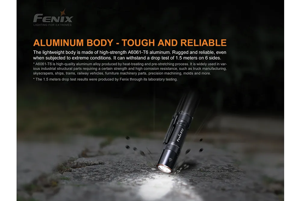 Fenix E12 V2.0 AA LED Flashlight - Discontinued