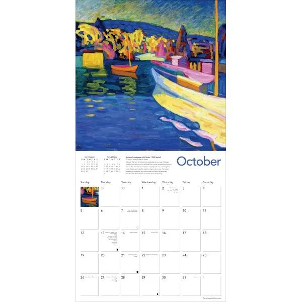 Flame Tree 2025 Wall Calendar - Wassily Kandinsky