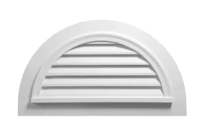 Functional Louver Half Round with Flat Trim