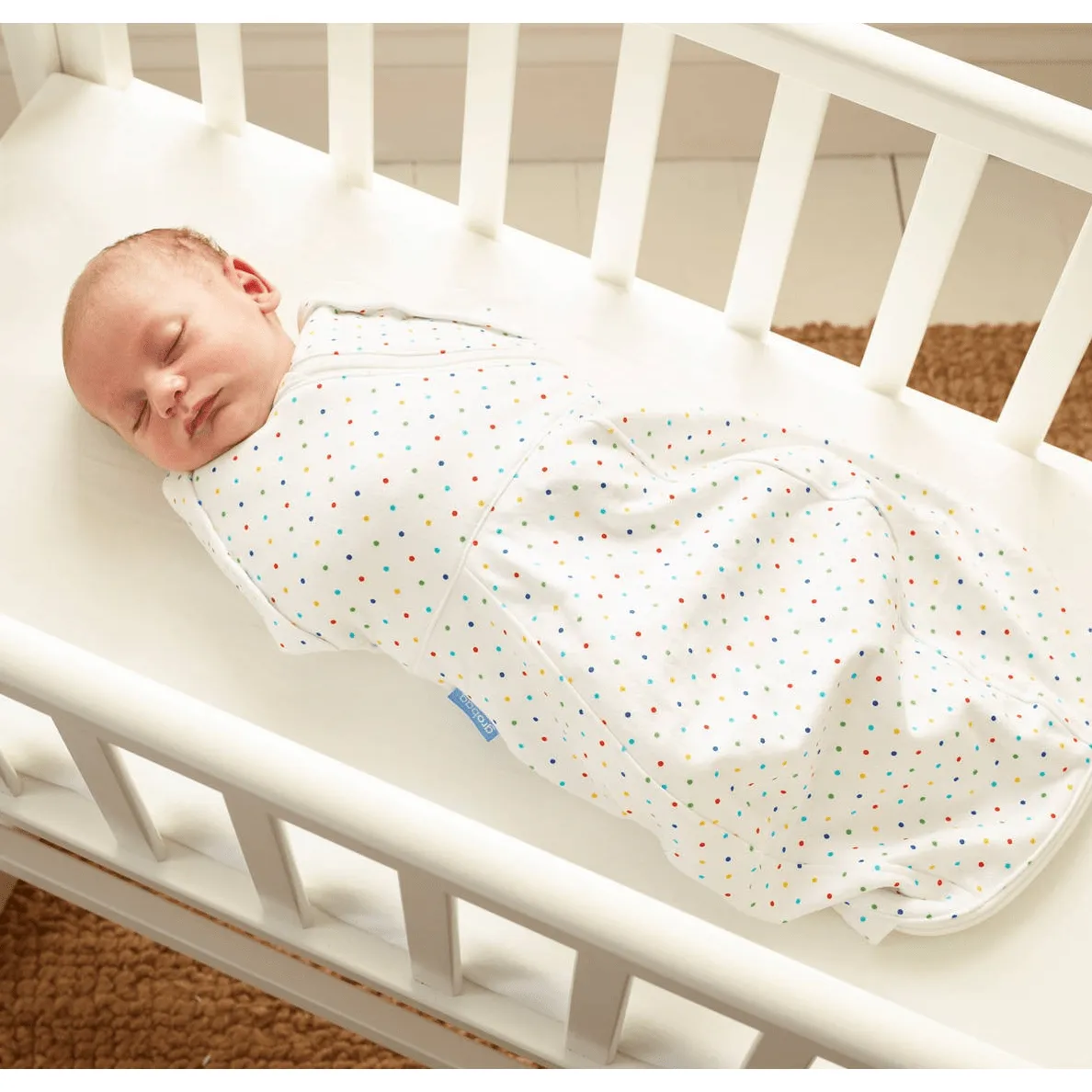 Grobag Newborn Swaddle (Cosy) - Rainbow Spot