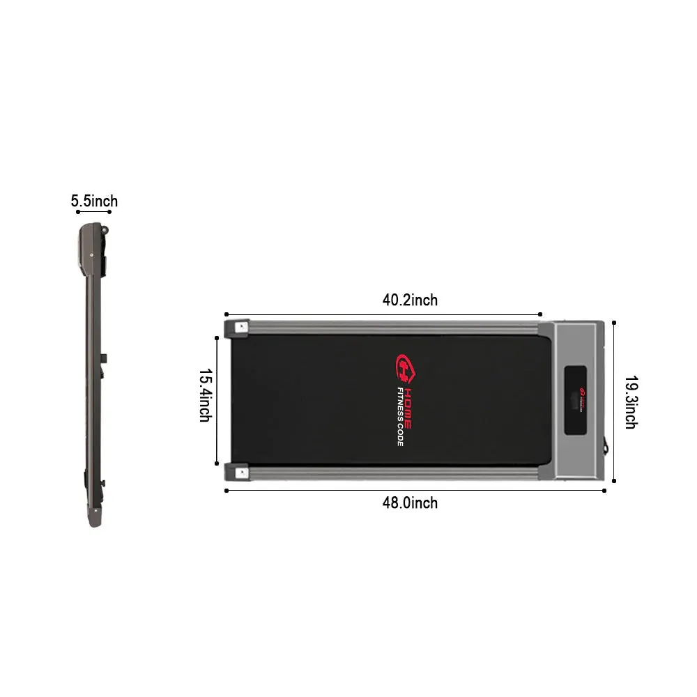 Home Fitness Code Space Saving Motorised Treadmill