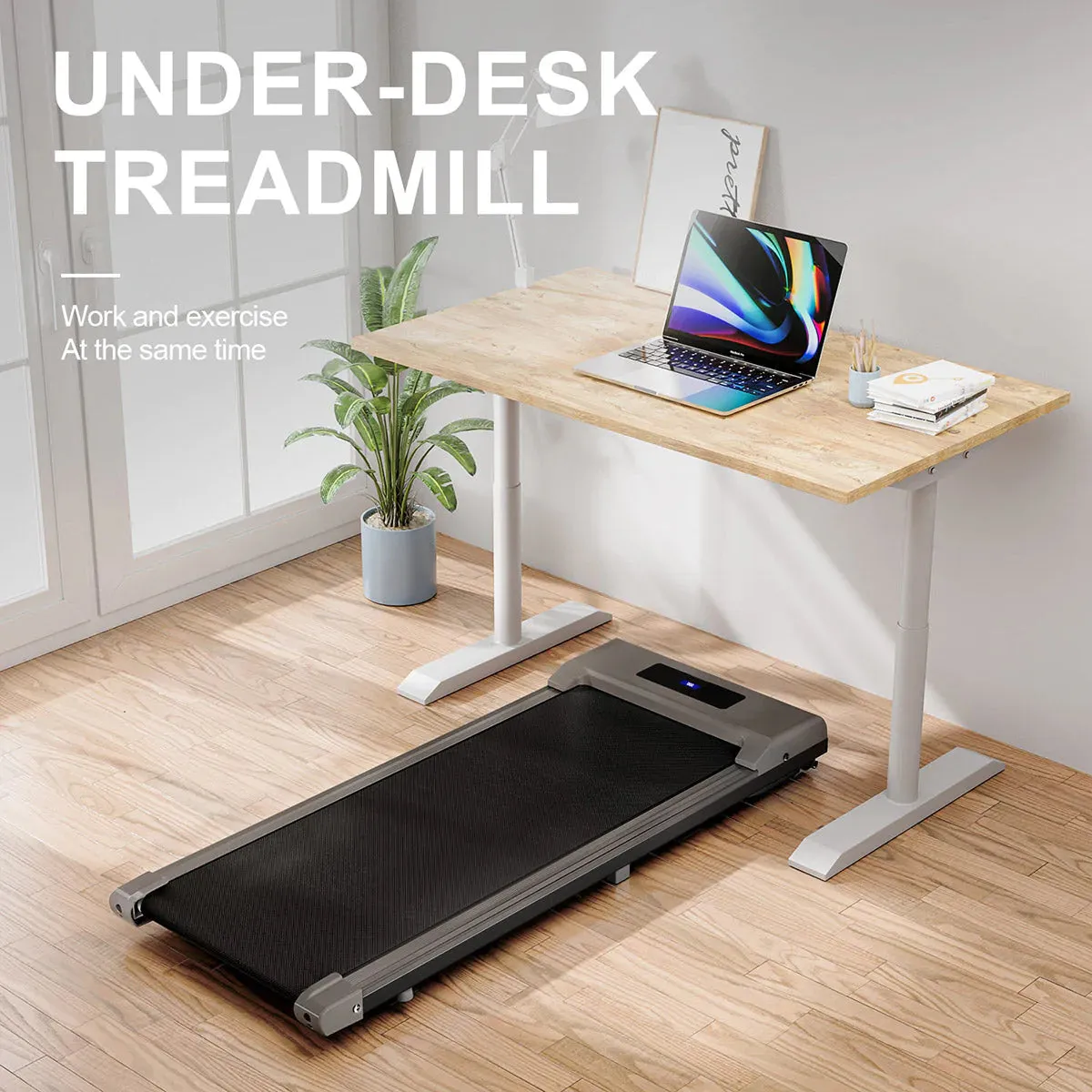 Home Fitness Code Space Saving Motorised Treadmill