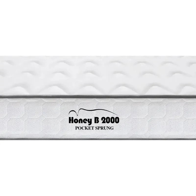 Honey B 2000 Luxury 1000 Pocket Sprung Mattresses - 3ft / 4ft 6 / 5ft - Range As Stocked