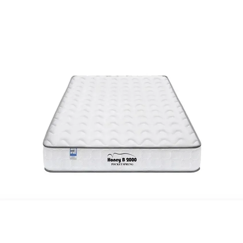 Honey B 2000 Luxury 1000 Pocket Sprung Mattresses - 3ft / 4ft 6 / 5ft - Range As Stocked