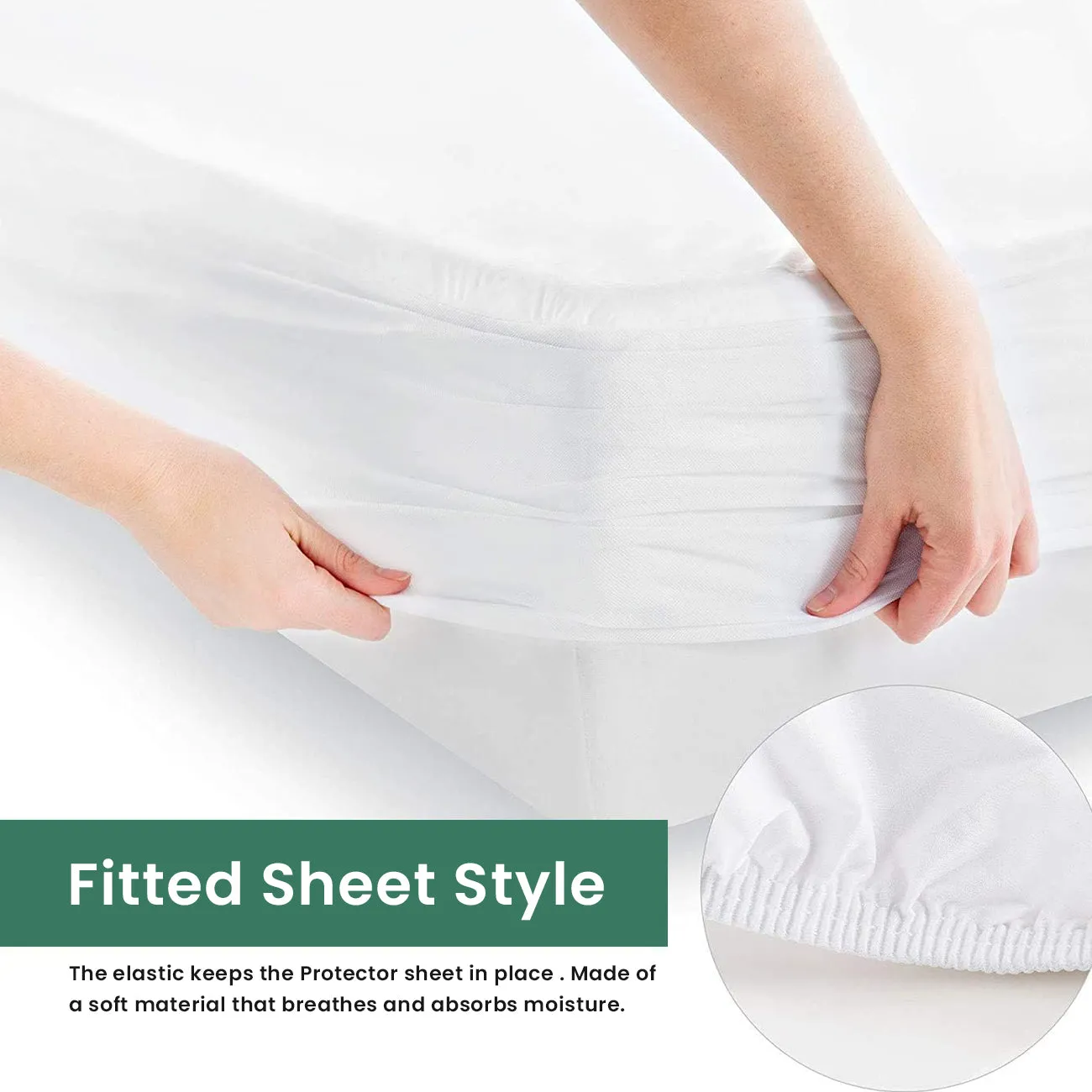 Hypoallergenic Waterproof Mattress Protector with Deep Pocket Coral Fleece 200x200 35cm