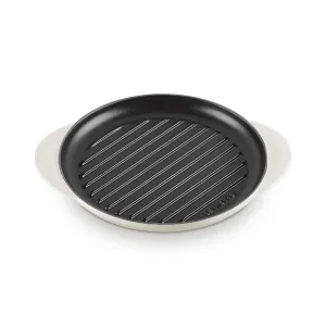 Le Creuset Classic Cast Iron Round Grill 25cm Meringue