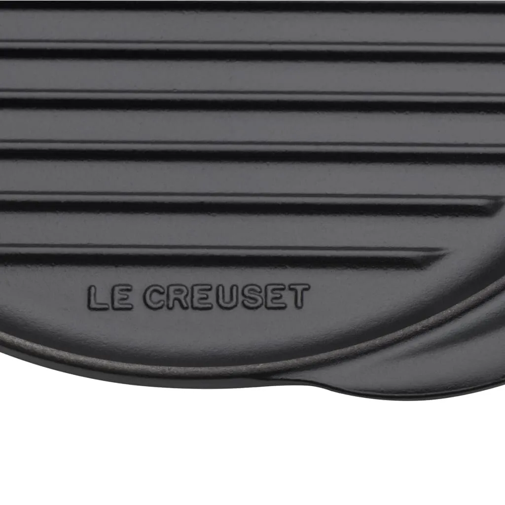 Le Creuset Classic Cast Iron Round Grill 25cm Satin Black