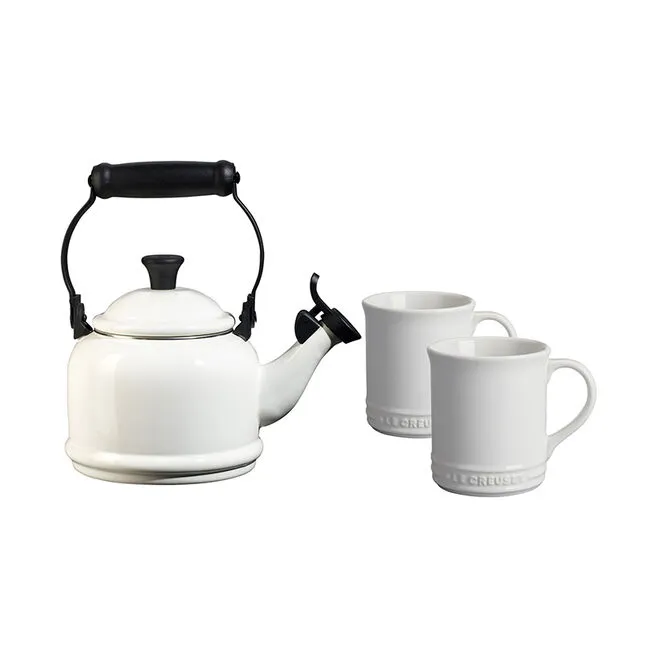 Le Creuset Demi Kettle and Mugs Set