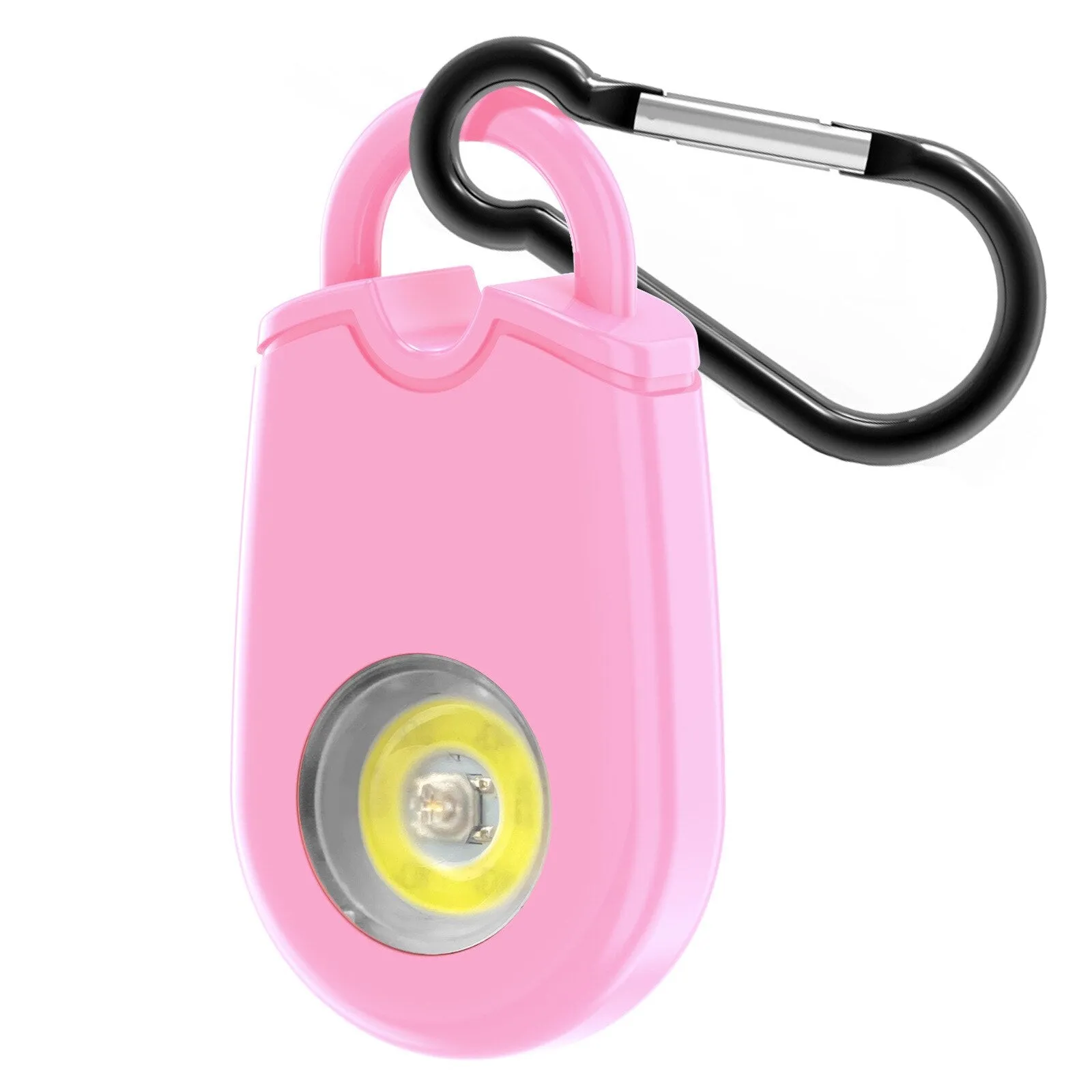 Locket Personal Alarm   LED Flashlight Combo Self Defense Keychain