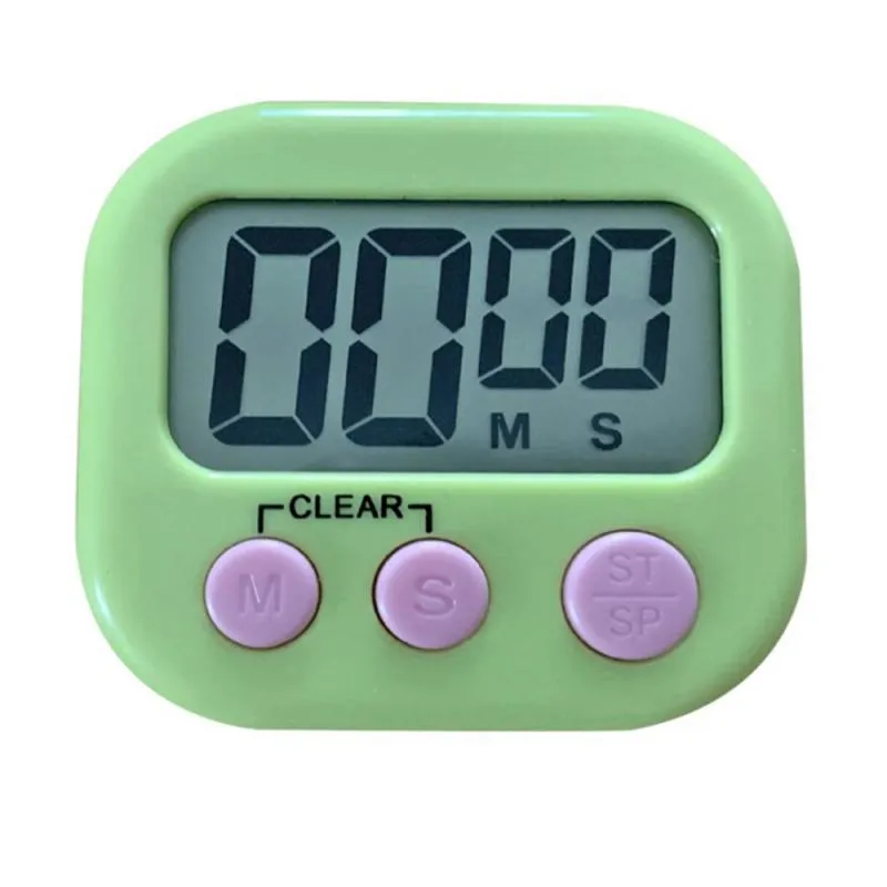 Mini Digital Kitchen Timer Big Digits Loud Alarm Magnetic Backing Stand with Large LCD Display for Cooking Baking Sports Games