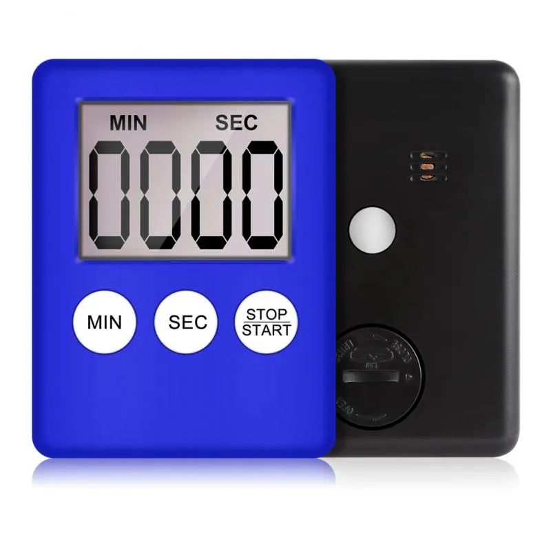 Mini Digital Kitchen Timer Big Digits Loud Alarm Magnetic Backing Stand with Large LCD Display for Cooking Baking Sports Games