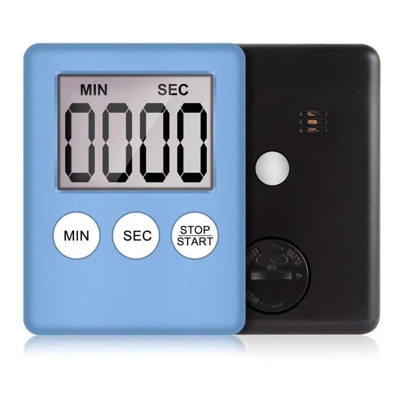 Mini Digital Kitchen Timer Big Digits Loud Alarm Magnetic Backing Stand with Large LCD Display for Cooking Baking Sports Games