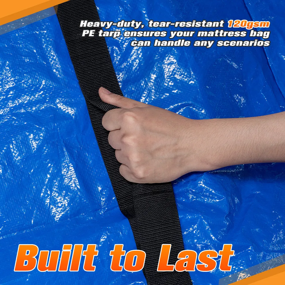 MOBI Mattress Bag Easy Moving Waterproof Protector Dust Cover Single Size