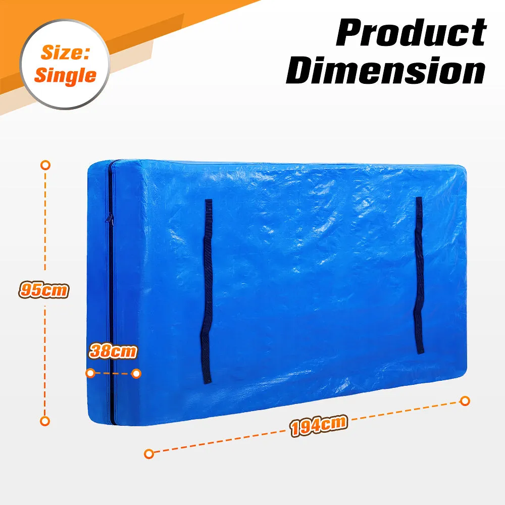 MOBI Mattress Bag Easy Moving Waterproof Protector Dust Cover Single Size