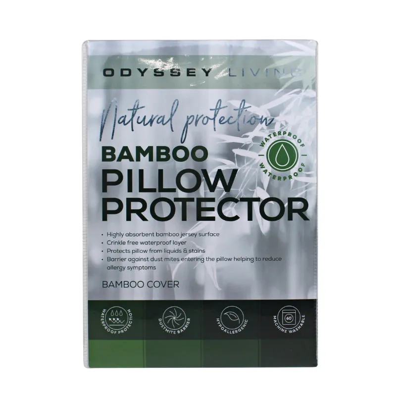 Odyssey Living Bamboo Waterproof Pillow Protector