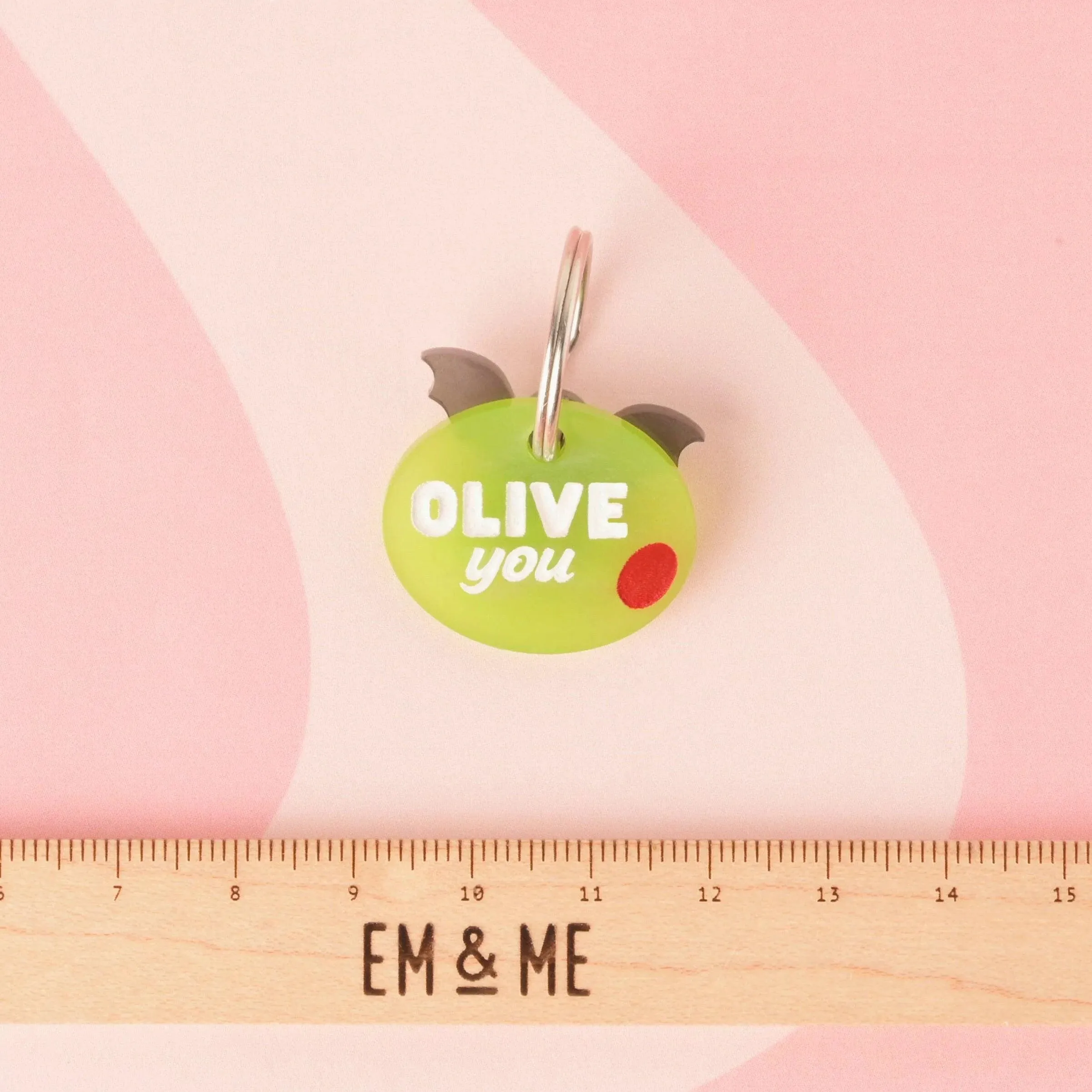 Olive you, Olive Personalized Pet Tag