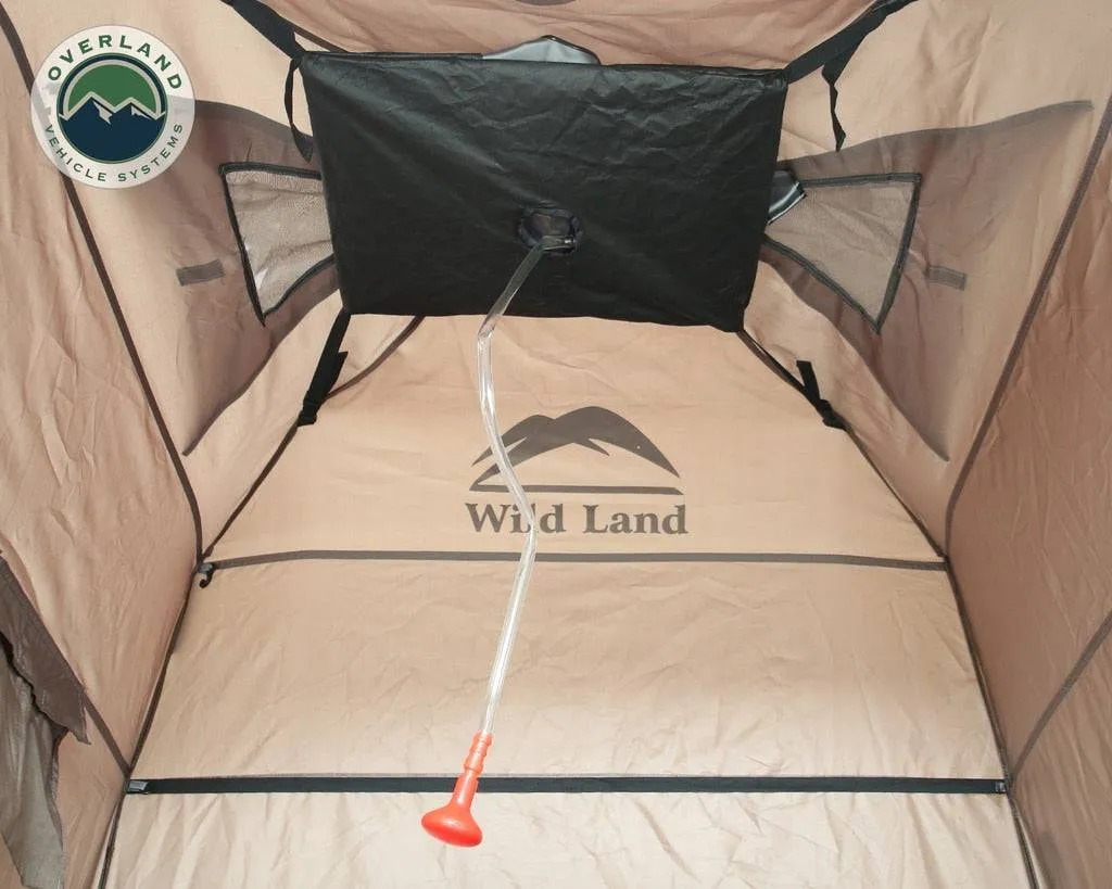 Overland Vehicle Systems Wild Land Camping Gear - Changing Room With Shower and Storage Bag | Universal