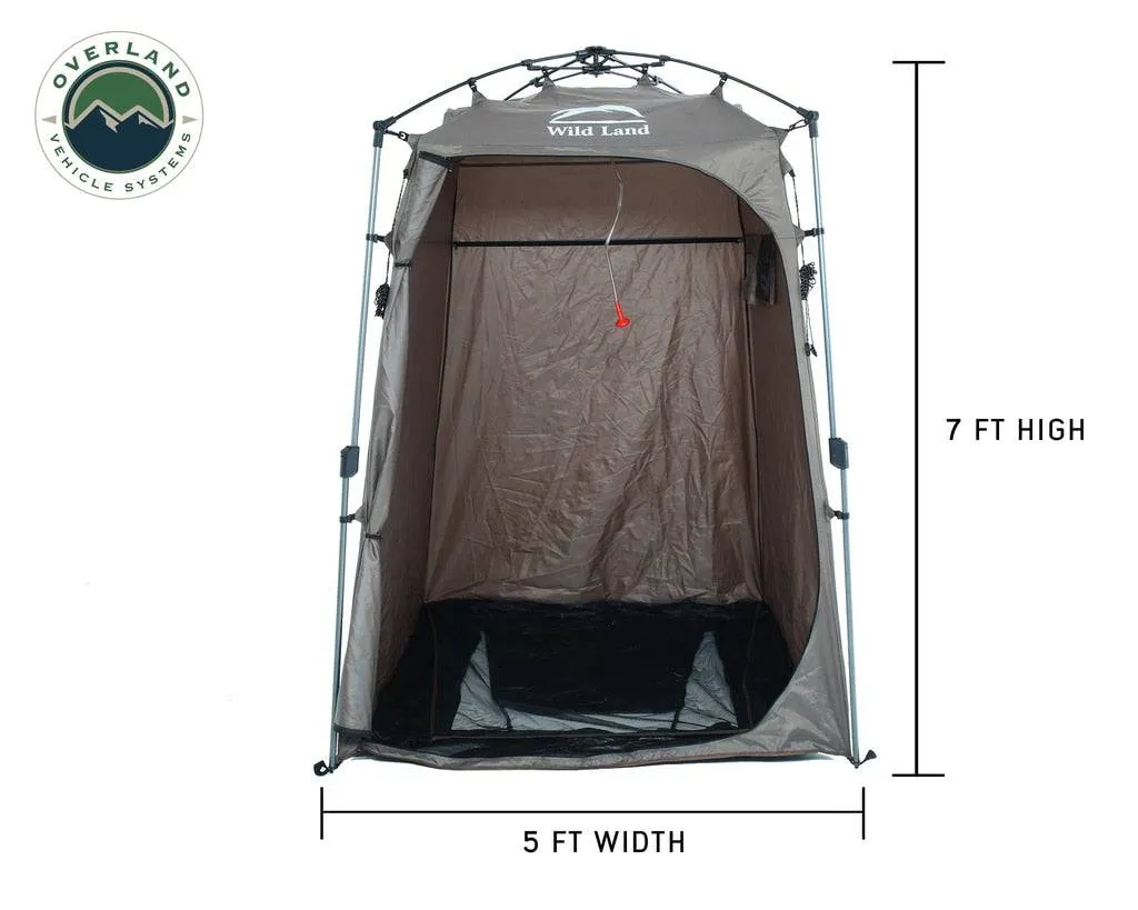 Overland Vehicle Systems Wild Land Camping Gear - Changing Room With Shower and Storage Bag | Universal