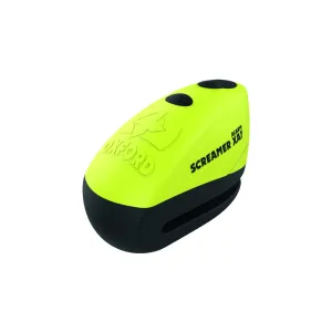 Oxford Screamer XA7 Motorcycle Security Alarm Disc Lock (7mm Pin) - Yellow/Black